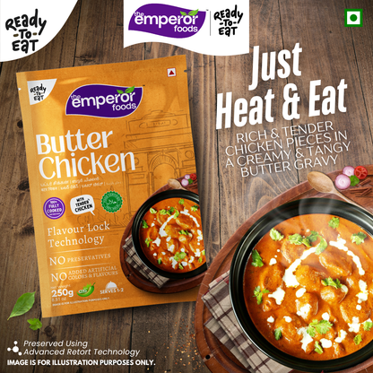 Ready To Eat Butter Chicken Masala | Just Heat & Eat | No Preservatives | 250g