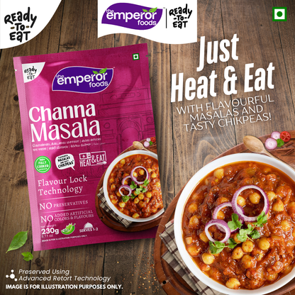 Ready To Eat Channa Masala | Just Heat & Eat | No Preservatives | 230g