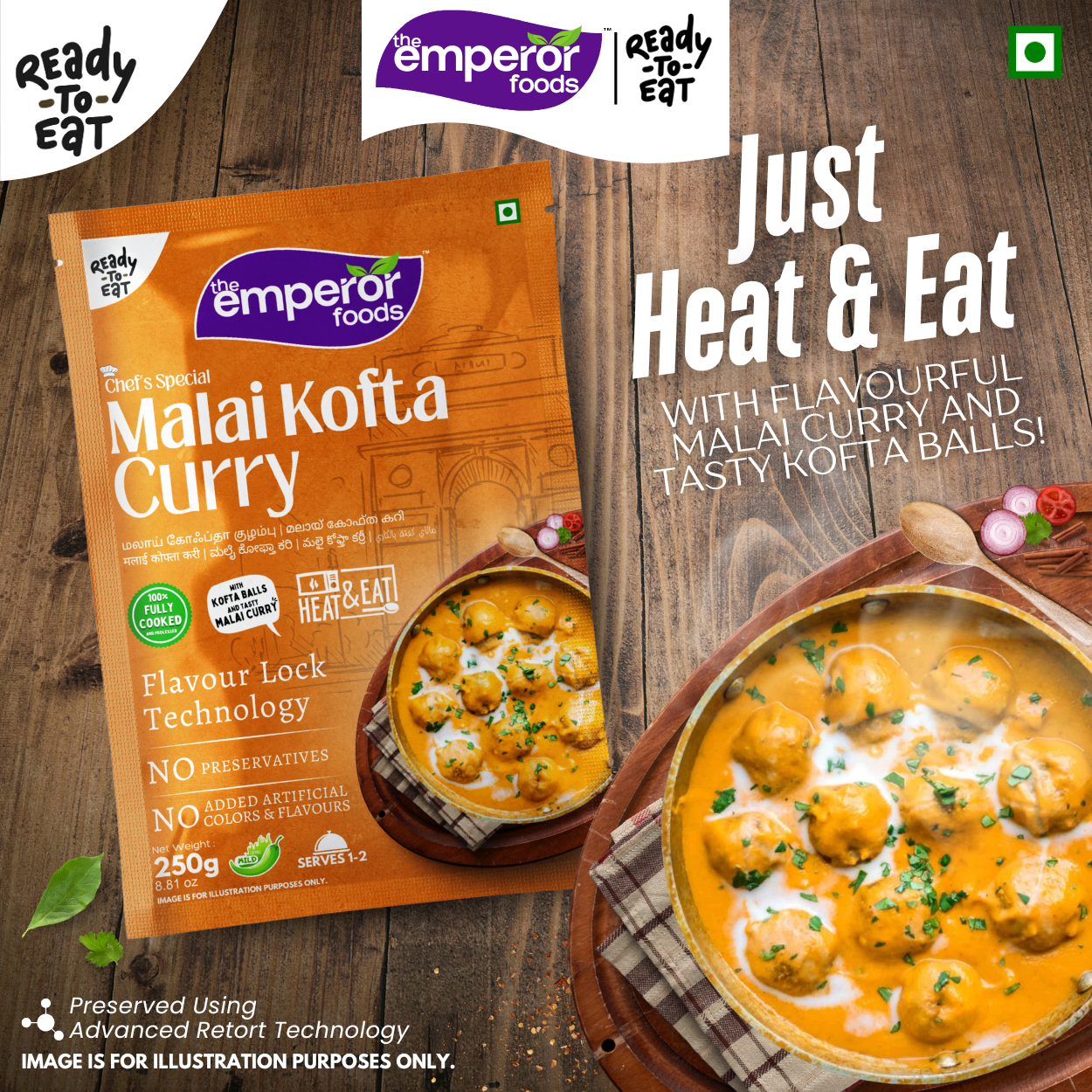Malai Kofta Curry | Ready To Eat | Just Heat & Eat | 250g