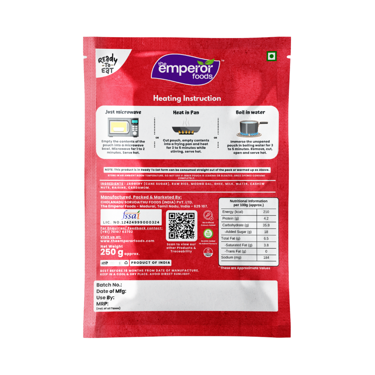 Sarkarai Pongal | Ready To Eat | 250g